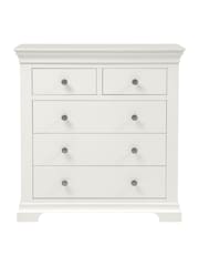 Cotswold Company Warm White Chantilly 5 Drawer Chest of Drawers - Image 3 of 5
