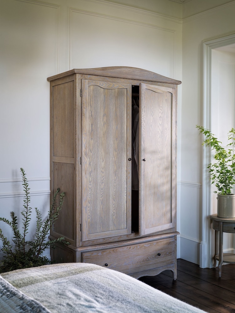 Cotswold Company Limewash Oak Camille Wardrobe - Image 1 of 6