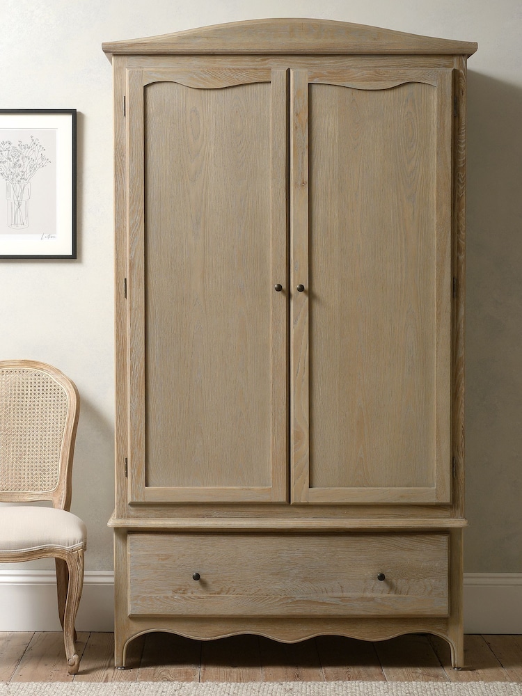 Cotswold Company Limewash Oak Camille Wardrobe - Image 2 of 6