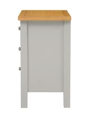 Cotswold Company Pebble Grey Simply 3 Drawer Bedside Table - Image 3 of 6