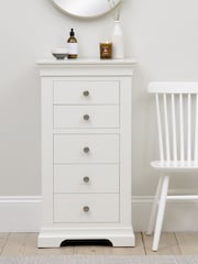 Cotswold Company Warm White Chantilly 5 Drawer Tall Chest of Drawers - Image 1 of 5