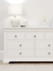 Cotswold Company Warm White Chantilly 7 Drawer Wide Chest of Drawers - Image 1 of 6