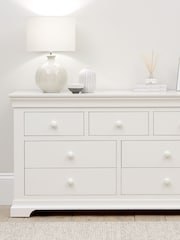 Cotswold Company Warm White Chantilly 7 Drawer Wide Chest of Drawers - Image 2 of 6
