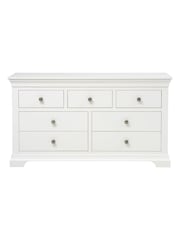 Cotswold Company Warm White Chantilly 7 Drawer Wide Chest of Drawers - Image 3 of 6