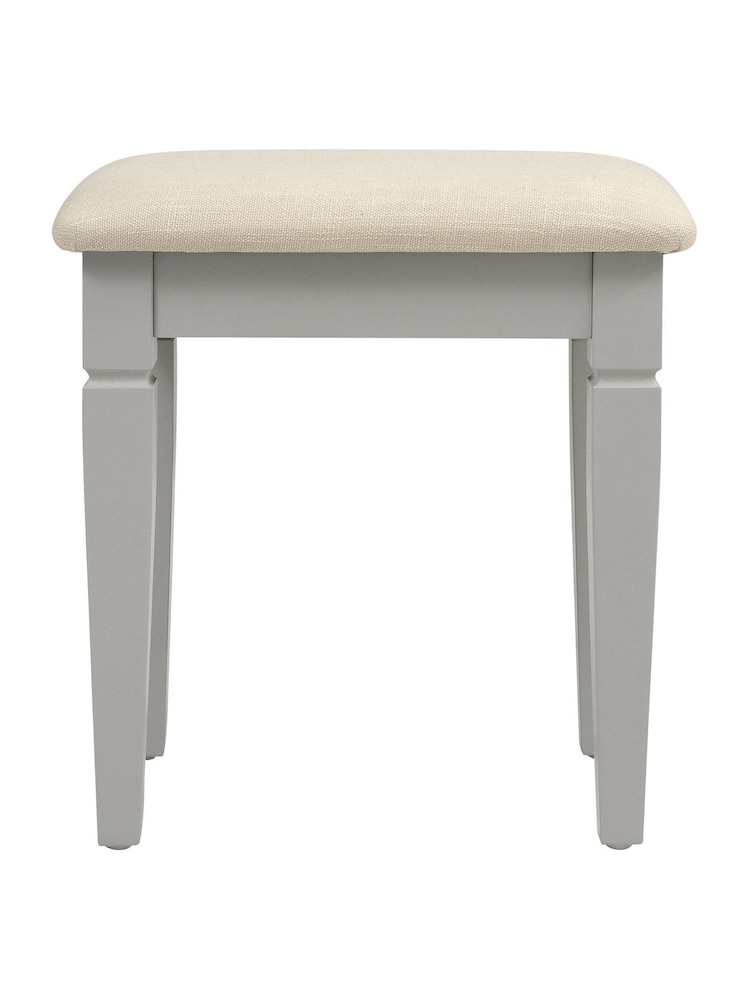 Cotswold Company Pebble Grey Chantilly Dressing Table Stool - Image 2 of 3
