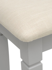 Cotswold Company Pebble Grey Chantilly Dressing Table Stool - Image 3 of 3