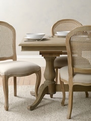 Cotswold Company Limewash Oak Camille 6-10 Seater Extending Dining Table - Image 2 of 6
