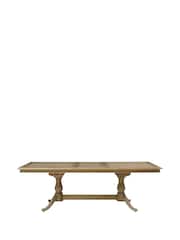 Cotswold Company Limewash Oak Camille 6-10 Seater Extending Dining Table - Image 4 of 6