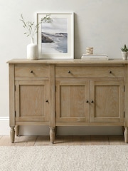 Cotswold Company Limewash Oak Camille 4 Door Sideboard - Image 2 of 6