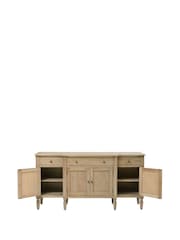 Cotswold Company Limewash Oak Camille 4 Door Sideboard - Image 4 of 6