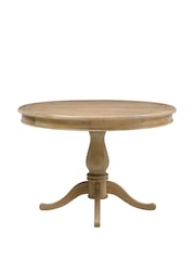 Cotswold Company Limewash Oak Camille Round Dining Table - Image 2 of 5