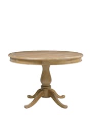 Cotswold Company Limewash Oak Camille Round Dining Table - Image 3 of 5
