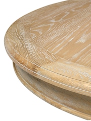 Cotswold Company Limewash Oak Camille Round Dining Table - Image 5 of 5