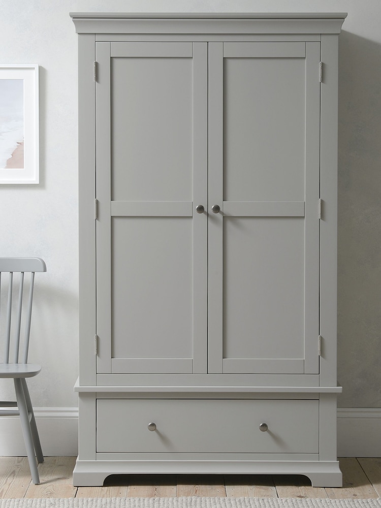 Cotswold Company Pebble Grey Chantilly Double Wardrobe - Image 1 of 6