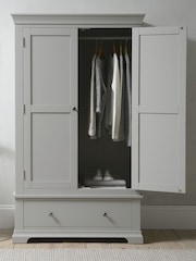 Cotswold Company Pebble Grey Chantilly Double Wardrobe - Image 2 of 6