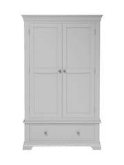 Cotswold Company Pebble Grey Chantilly Double Wardrobe - Image 3 of 6