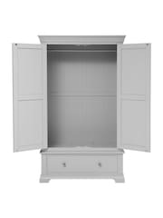 Cotswold Company Pebble Grey Chantilly Double Wardrobe - Image 4 of 6