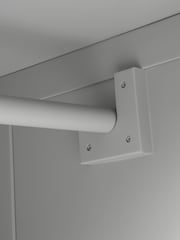 Cotswold Company Pebble Grey Chantilly Double Wardrobe - Image 5 of 6