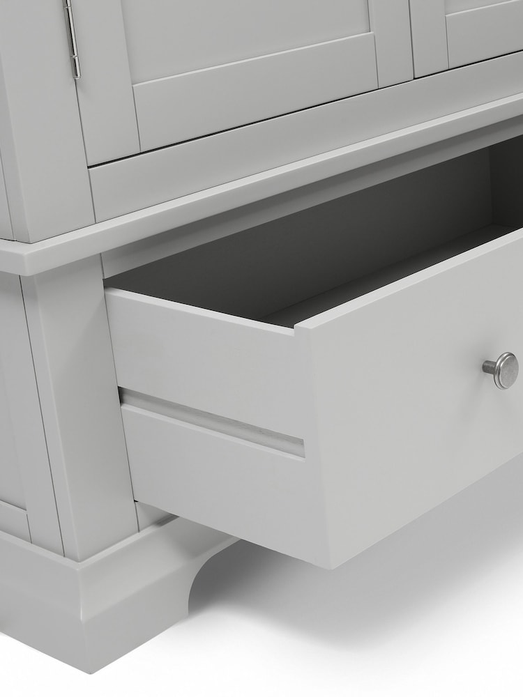 Cotswold Company Pebble Grey Chantilly Double Wardrobe - Image 6 of 6