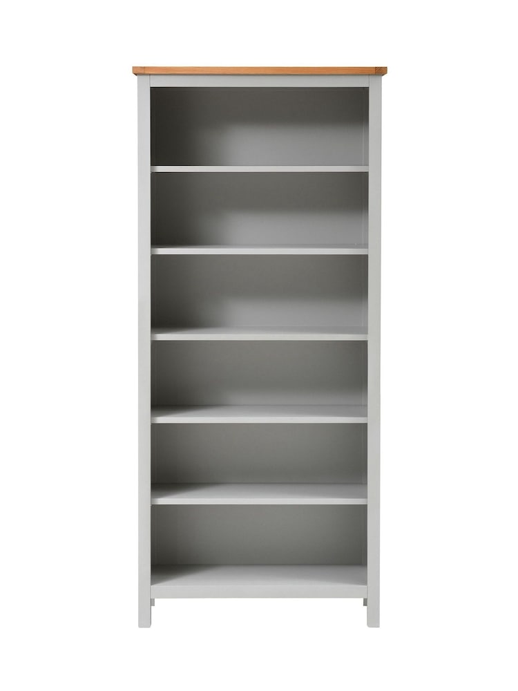 Cotswold Company Pebble Grey 'Simply Cotswold' Large Bookcase - Image 2 of 5