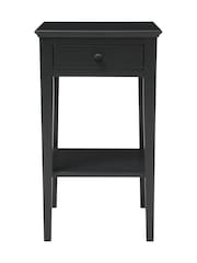 Cotswold Company Dusky Black Chantilly 1 Drawer Bedside Table - Image 4 of 5