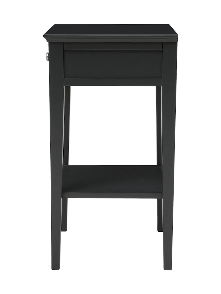 Cotswold Company Dusky Black Chantilly 1 Drawer Bedside Table - Image 5 of 5