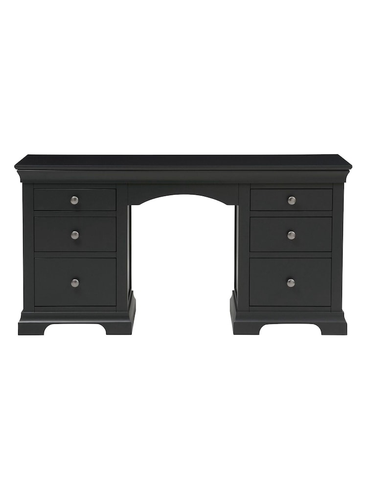 Cotswold Company Dusky Black Chantilly Dressing Table - Image 2 of 5