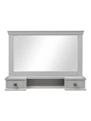 Cotswold Company Pebble Grey Chantilly Vanity Mirror - Image 3 of 5
