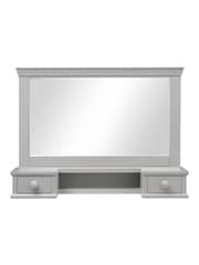 Cotswold Company Pebble Grey Chantilly Vanity Mirror - Image 4 of 5