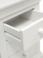 Cotswold Company Warm White Chantilly 3 Drawer Bedside Table - Image 6 of 6