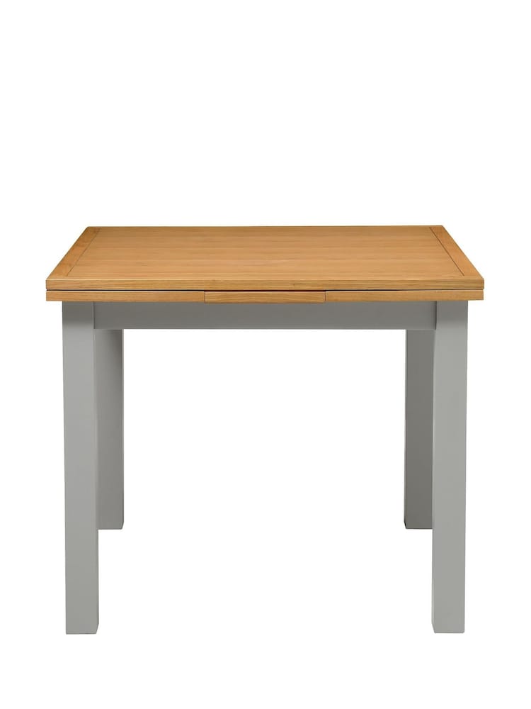 Cotswold Company Pebble Grey 'Simply Cotswold' Square 2-4 Seater Extending Dining Table - Image 2 of 5