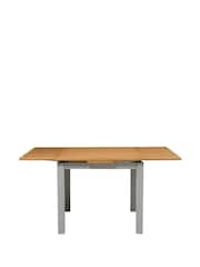 Cotswold Company Pebble Grey 'Simply Cotswold' Square 2-4 Seater Extending Dining Table - Image 3 of 5