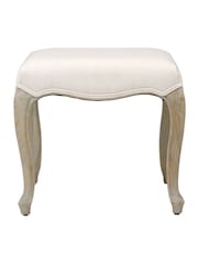 Cotswold Company Limewash Oak Camille Dressing Table Stool - Image 2 of 4