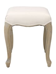Cotswold Company Limewash Oak Camille Dressing Table Stool - Image 3 of 4