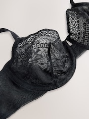 Black Non Pad Balcony Premium Lace Bra - Image 11 of 11