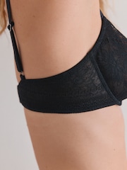 Black Non Pad Balcony Premium Lace Bra - Image 8 of 11