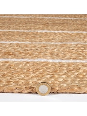 Esselle Natural Prestbury 120x170cm Border Handbraided Rug - Image 4 of 5