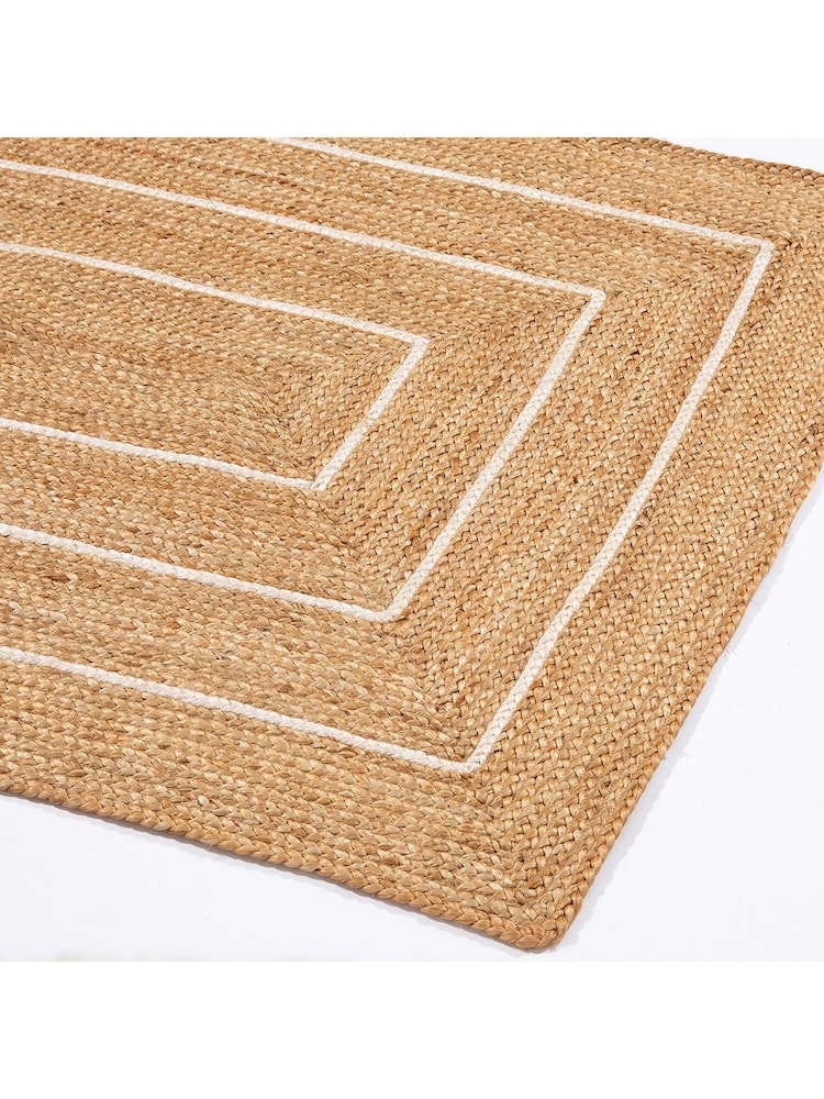 Esselle Natural Prestbury 120x170cm Border Handbraided Rug - Image 5 of 5