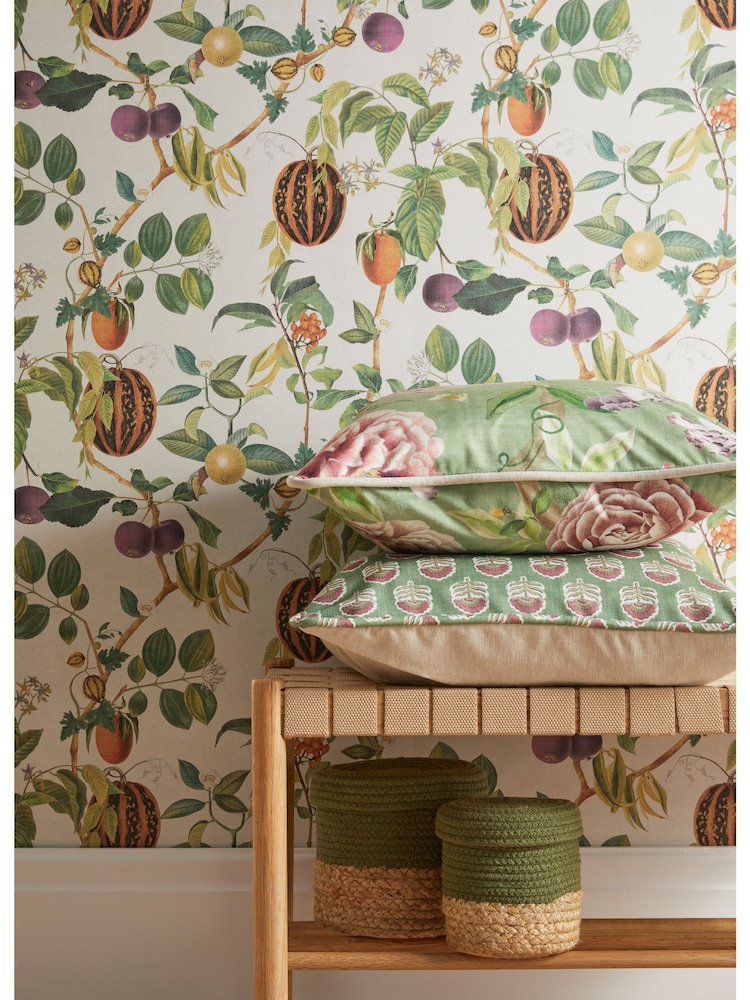 Esselle Green Chinoiserie Garden Spring Cushion - Image 2 of 2
