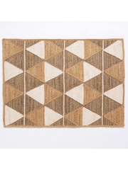 Esselle Natural Prestbury 120x170cm Geo Hand Braided Rug - Image 1 of 5