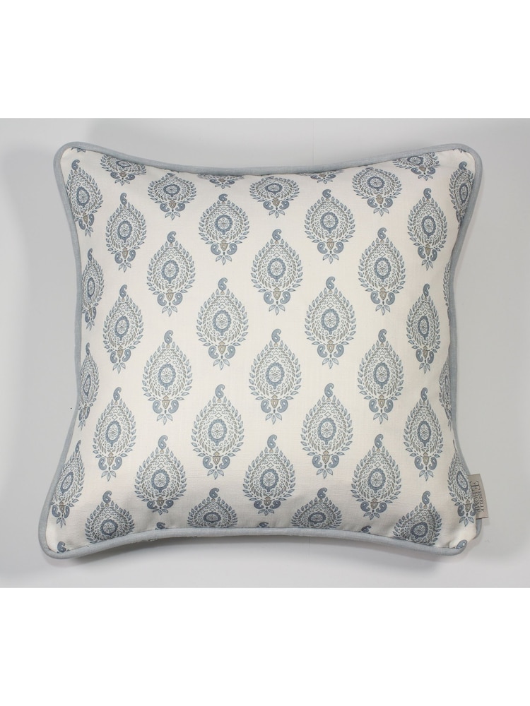 Esselle Blue Naya Motif Cushion - Image 2 of 2 Esselle Blue Naya Motif Cushion - Image 2 of 2