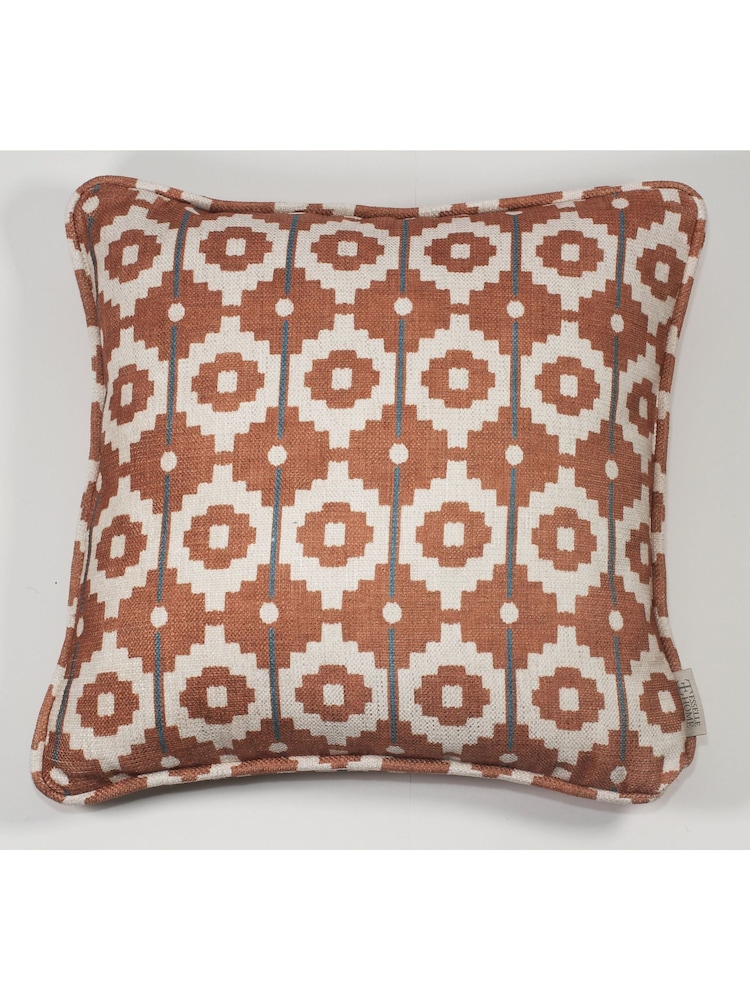 Esselle Orange Santiago Geo Burnt Cushion - Image 1 of 3
