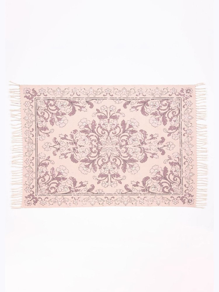 Esselle Purple Kew 120x170cm Mauve Antique Printed Rug with Tassel - Image 1 of 5