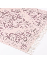 Esselle Purple Kew 120x170cm Mauve Antique Printed Rug with Tassel - Image 2 of 5