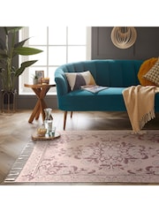 Esselle Purple Kew 120x170cm Mauve Antique Printed Rug with Tassel - Image 5 of 5