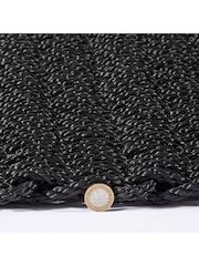 Esselle Charcoal Didsbury 55x100cm Braided Mat - Image 3 of 5