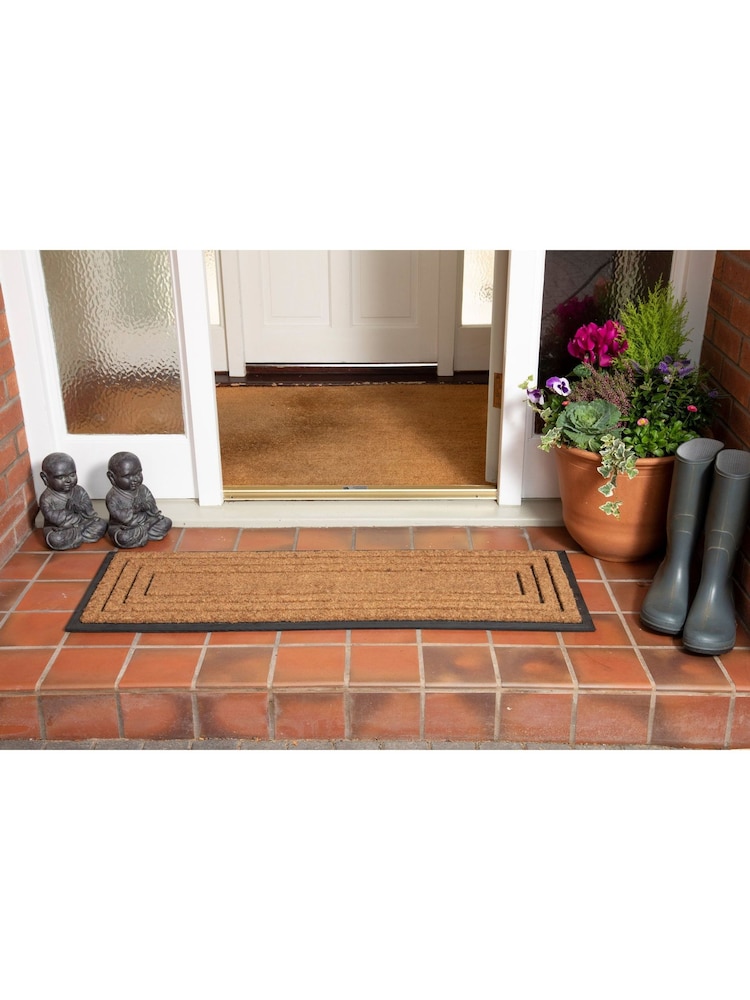 Esselle Natural Chadderton 40 x 120cm Coir Brush Mat - Image 1 of 4