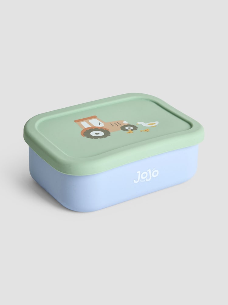 JoJo Maman Bébé Printed Square Silicone Lunch Box - Image 1 of 6