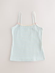 Cream Strappy Textured Cami Vests 3 Pack (1.5-16yrs) - Image 5 of 7