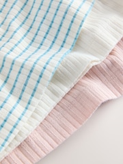 Cream Strappy Textured Cami Vests 3 Pack (1.5-16yrs) - Image 7 of 7